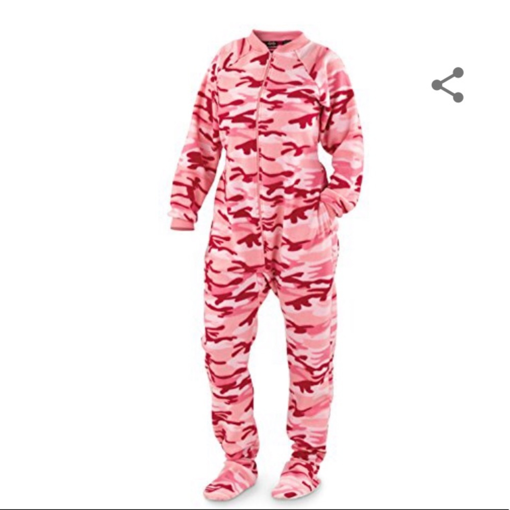 Guide Gear Pink Camo Footy PJs